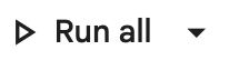 A screenshot of the 'Run all' button from Google Colab, which is located at the top of the notebook, to the right of the 'Code' and 'Text' buttons for adding content to the notebook. Clicking on this button will run every code chunk in the entire notebook.